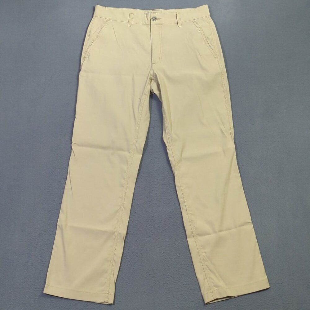 Eddie Bauer Travex Pants Men's 32x32 Beige Horizon Guide Chino Nylon Outdoor
